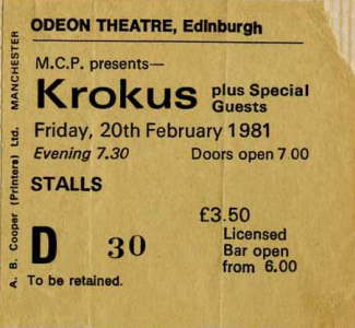 Krokus - Feb '81