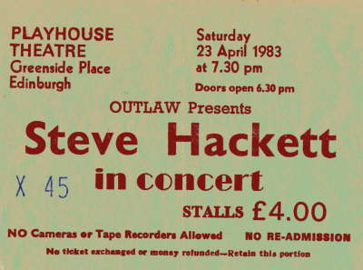 Steve Hackett - Apr '83