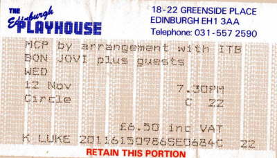 Bon Jovi - Nov '86